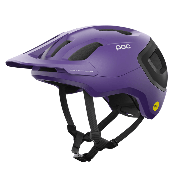 POC Axion Race MIPS Bike Helmet - Mountain Kids Outfitters: Sapphire Purple, Side View
