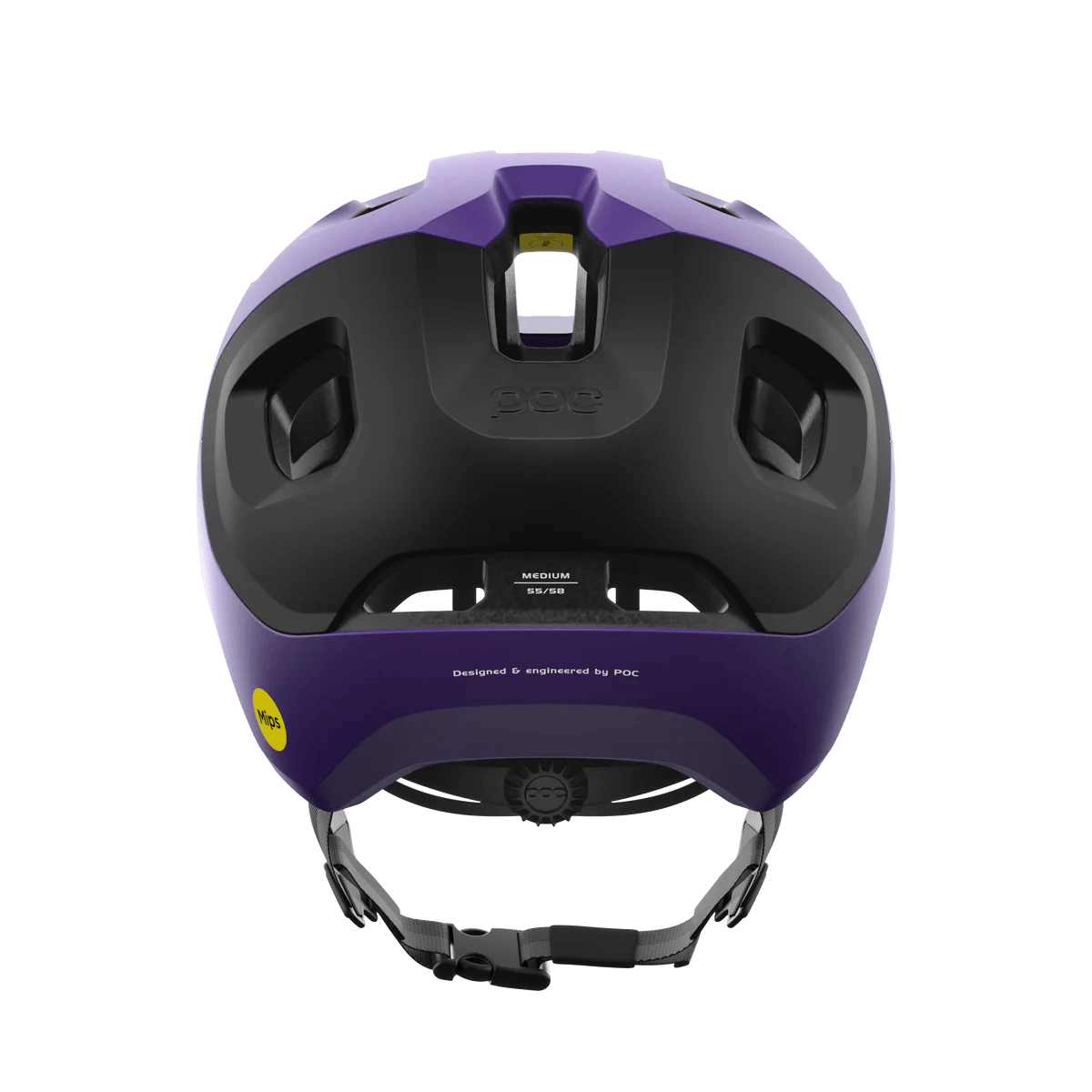 POC Axion Race MIPS Bike Helmet - Mountain Kids Outfitters: Sapphire Purple, Back View