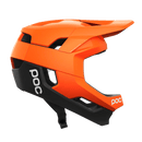 POC Otocon Race MIPS Full Face Helmet - Mountain Kids Outfitters: Fluorescent Orange AVIP/Uranium Black Matte, Side View