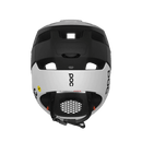 POC Otocon Race MIPS Full Face Helmet - Mountain Kids Outfitters: Uranium Black/Hydrogen White Matte, Back View