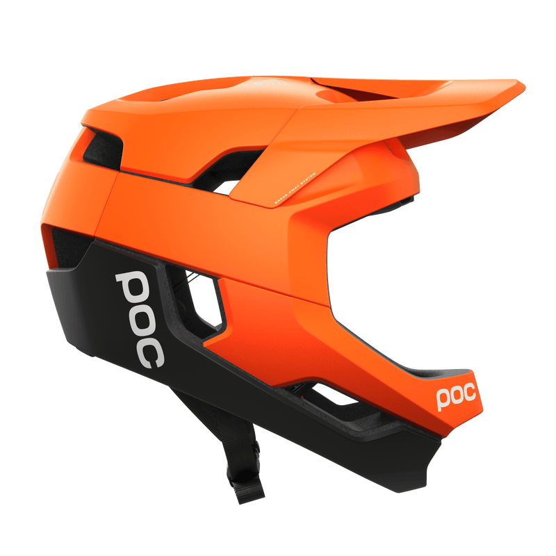 POC Otocon Race MIPS Full Face Helmet - Mountain Kids Outfitters: Fluorescent Orange AVIP/Uranium Black Matte
