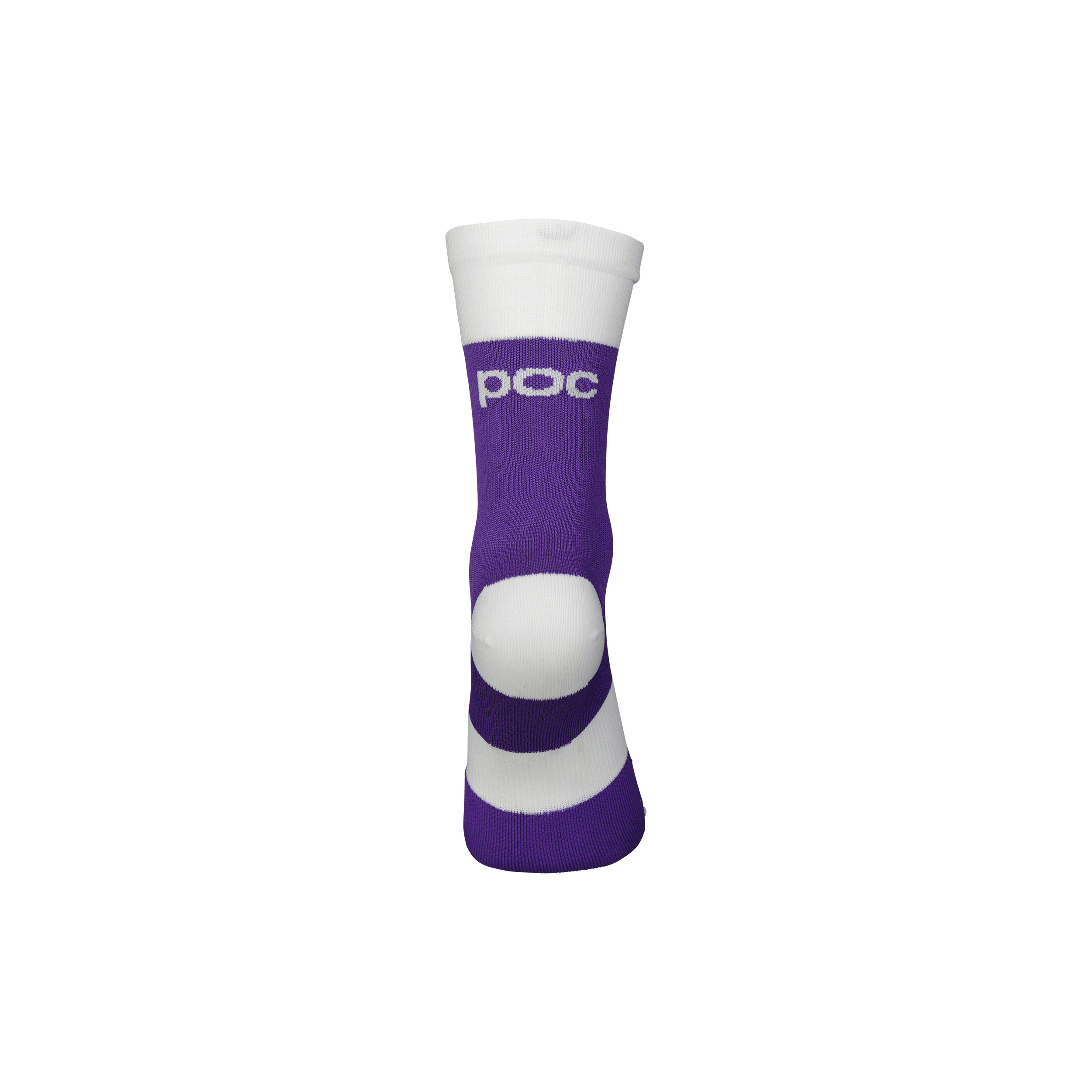 POC Y's Essential MTB Sock - Mountain Kids Outfitters: Sapphire Purple and White, Back View