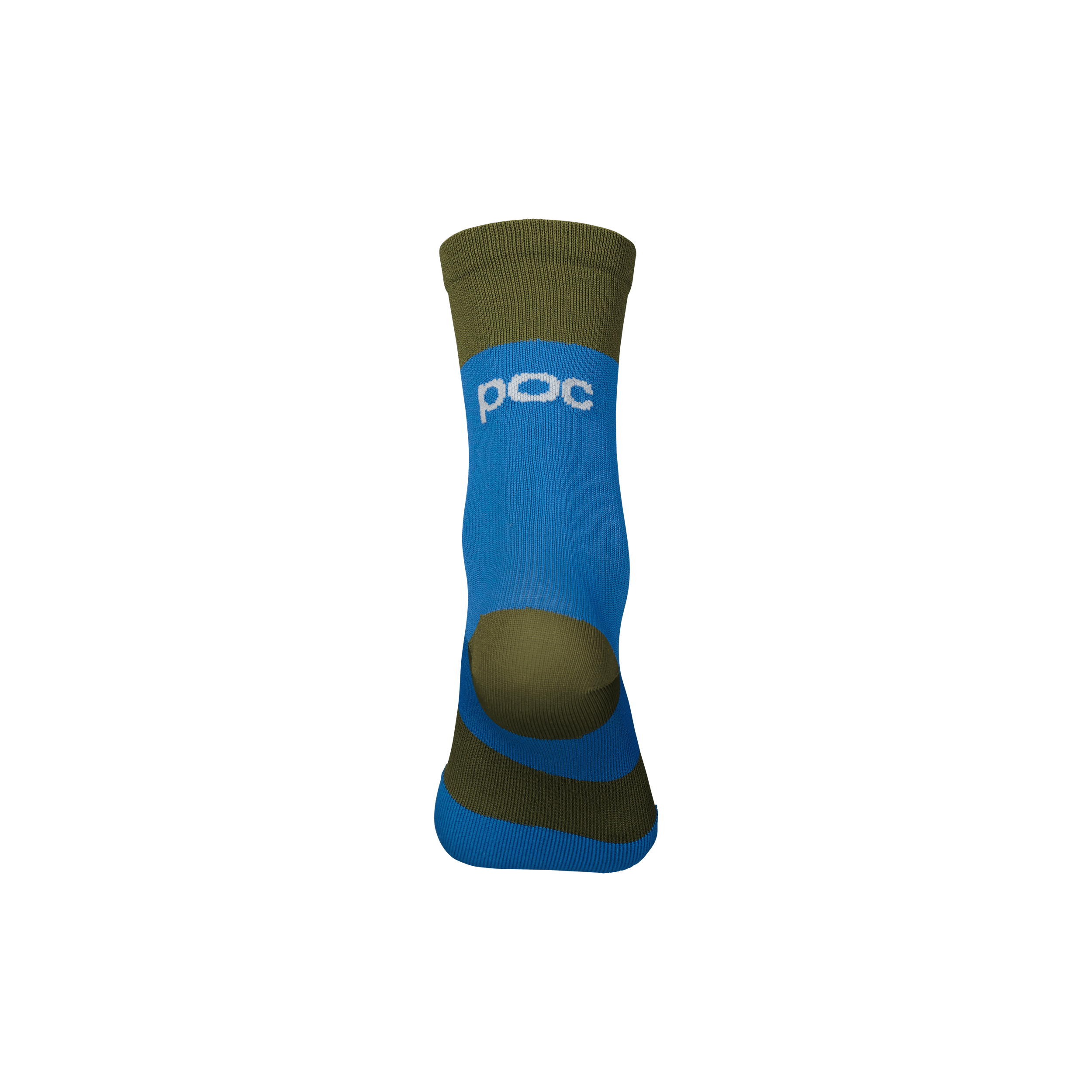 POC Y's Essential MTB Sock - Mountain Kids Outfitters: Natrium Blue and Green, Back View