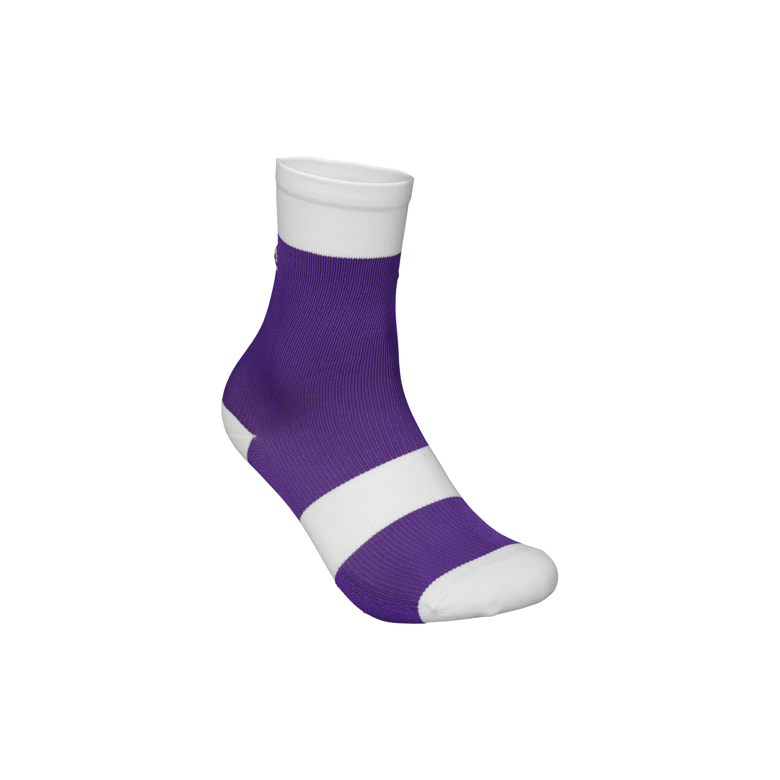 POC Y's Essential MTB Sock - Mountain Kids Outfitters: Sapphire Purple and White, Front View