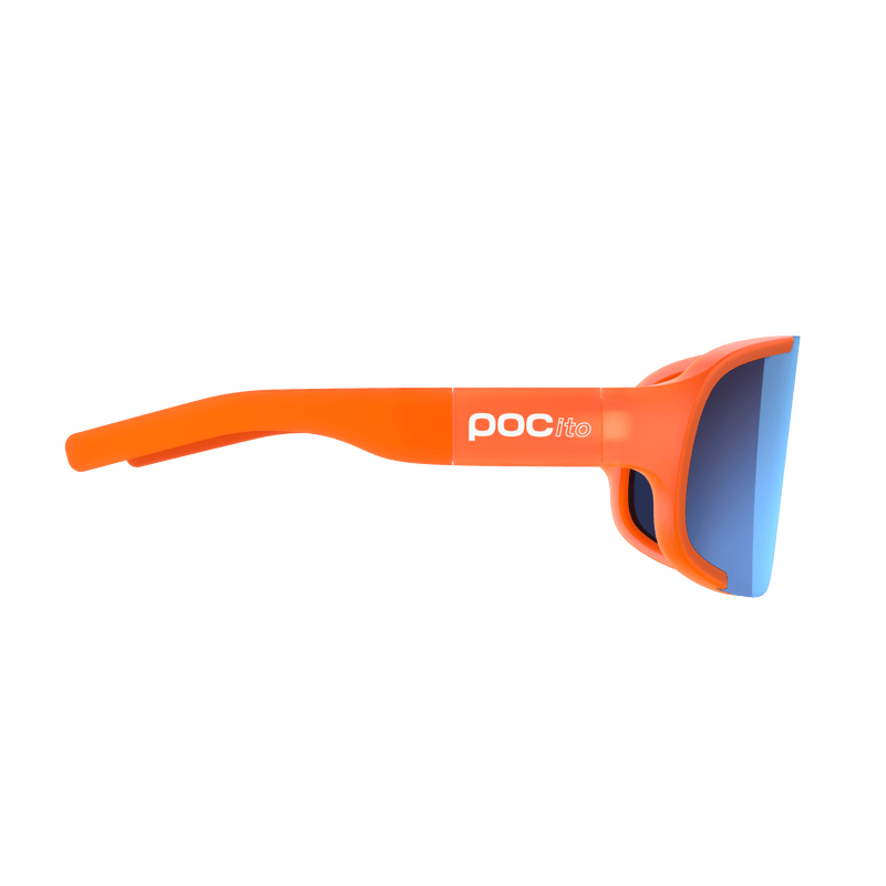POCito Aspire Bike Sunglasses - Mountain Kids Outfitters: Fluorescent Orange Translucent, Side View