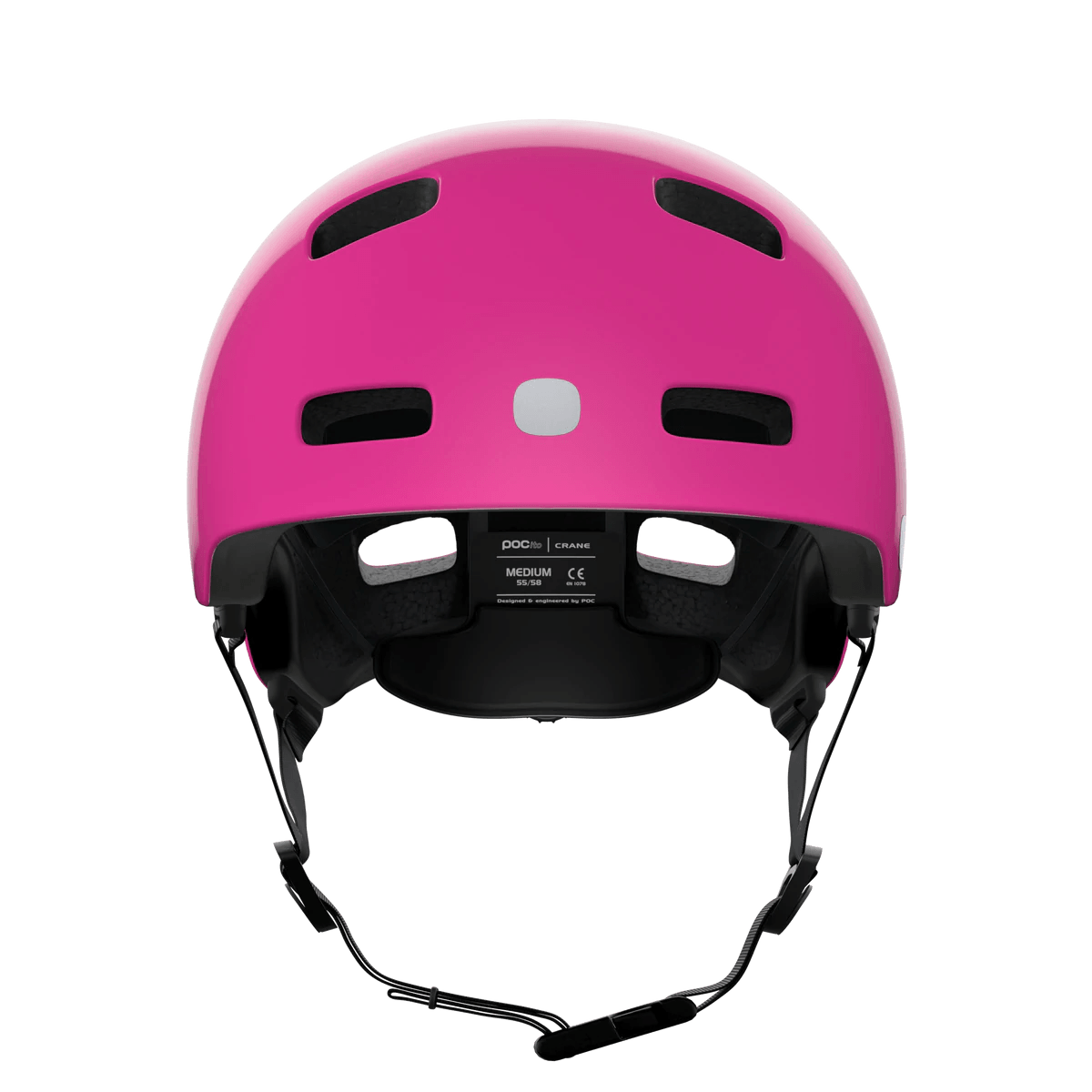 POCito Crane MIPS Bike Helmet - Mountain Kids Outfitters: Fluorescent Pink, Front View