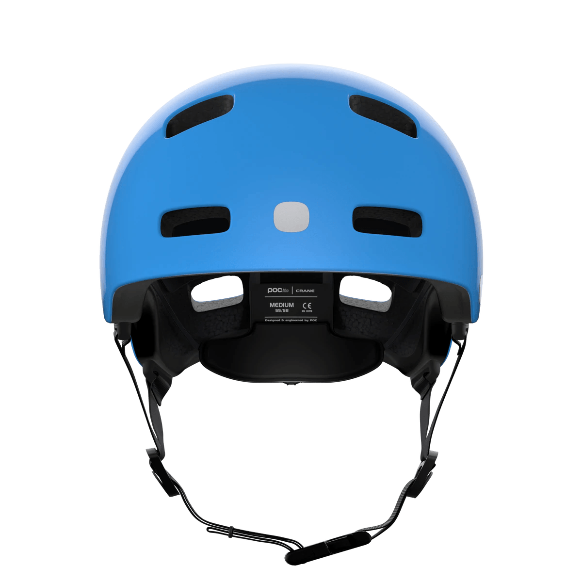 POCito Crane MIPS Bike Helmet - Mountain Kids Outfitters: Fluorescent Blue, Front View