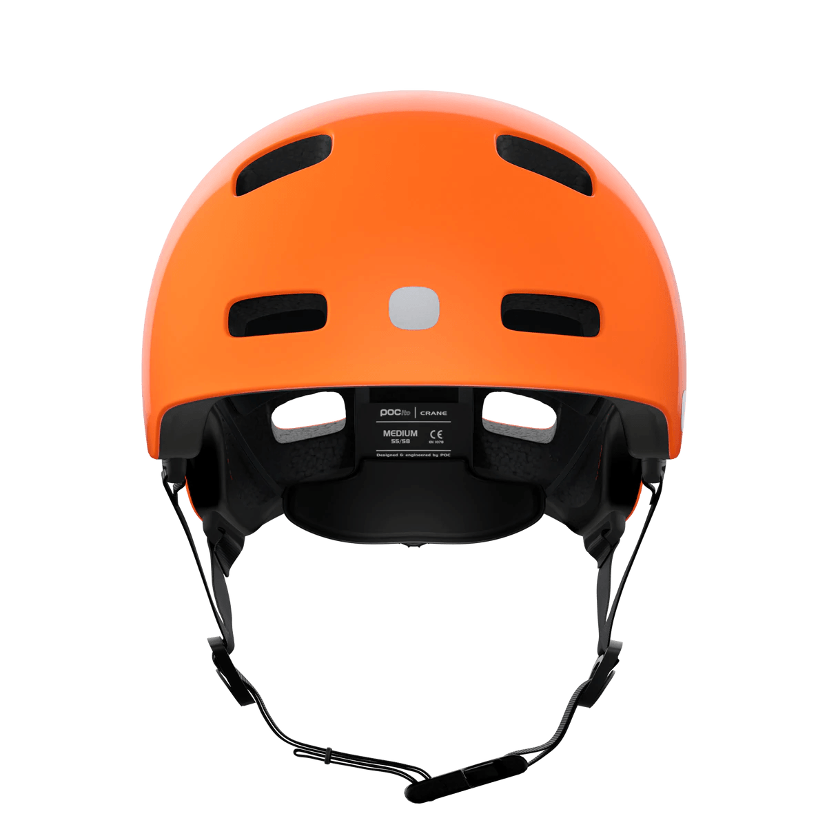 POCito Crane MIPS Bike Helmet - Mountain Kids Outfitters: Fluorescent Orange, Front View