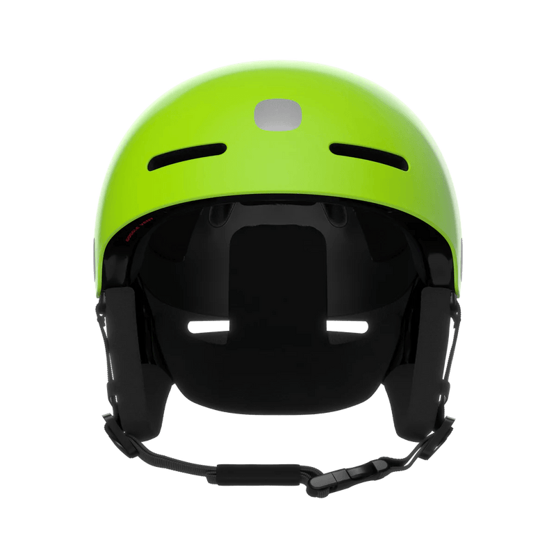 POCito Fornix MIPS Helmet - Mountain Kids Outfitters: Yellow Green, Front View