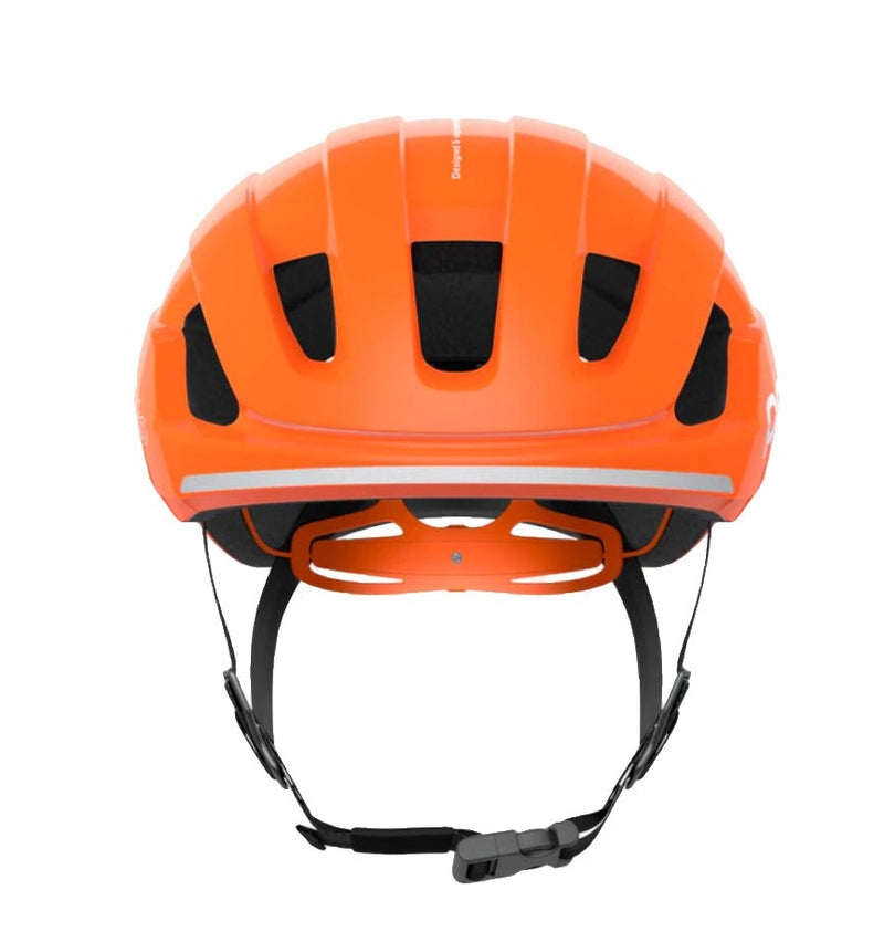 POCito Omne MIPS Biking Helmet - Mountain Kids Outfitters: Fluorescent Orange, Front View