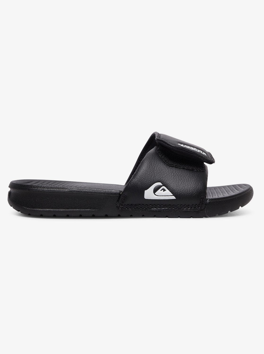 Quiksilver Boys' Bright Coast Adjustable Sandals - Mountain Kids Outfitters: Black Color - White Background  side view