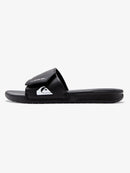 Quiksilver Bright Coast Adjustable Youth Sandals - Mountain Kids Outfitters: Black (XKWK) Color - White Background side view