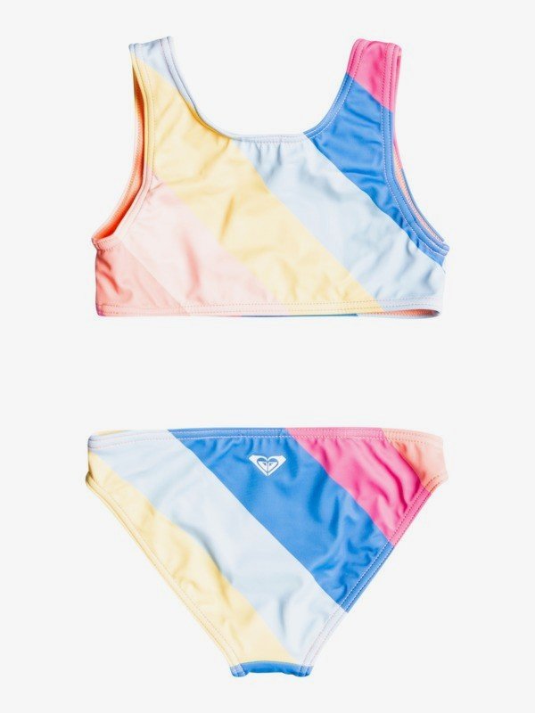 Roxy Girl Rainbow Crop Top Bikini: Colorful Swimwear