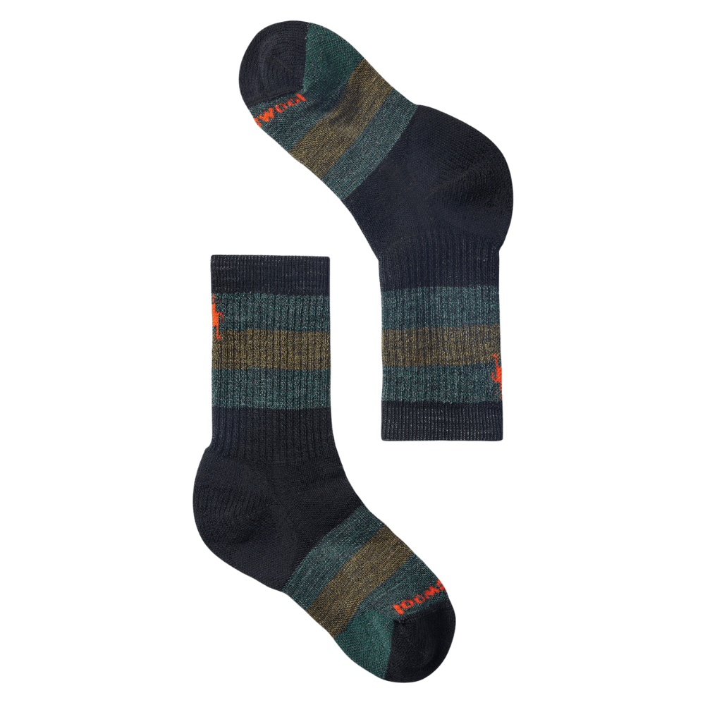 Smartwool Kids' Full Cushion Striped Crew Hiking Socks - Mountain Kids Outfitters