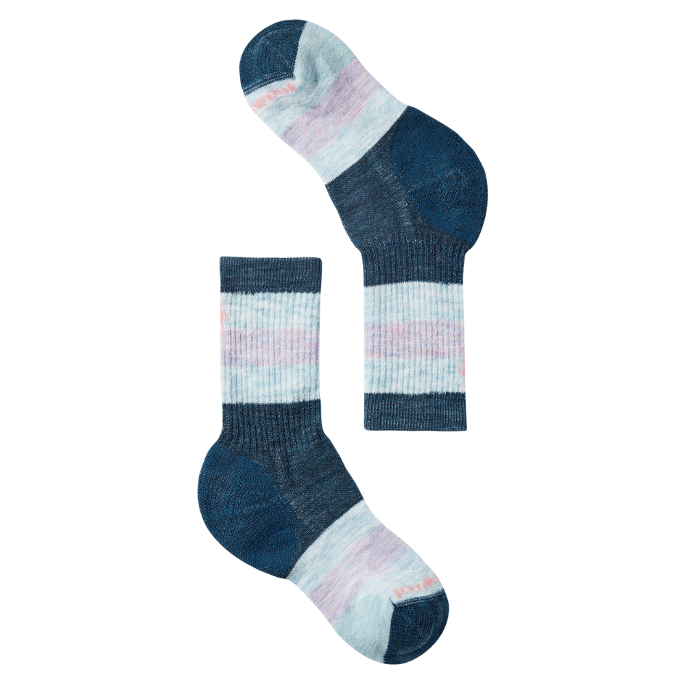 Smartwool Kids' Full Cushion Striped Crew Hiking Socks - Mountain Kids Outfitters
