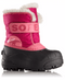 Sorel Children's Snow Commander Snow Boots - Mountain Kids Outfitters - Pink Color - White Background side view