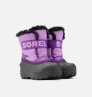 Sorel Children's Snow Commander Snow Boots - Mountain Kids Outfitters - Purple Color - White Background front view