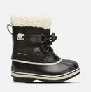 Sorel Children's Yoot Pac Nylon Snow Boots - Mountain Kids Outfitters - Black Color - White Background side view