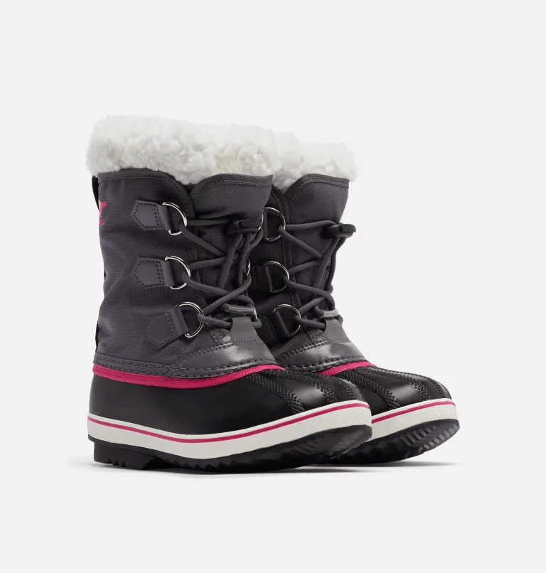Sorel Children's Yoot Pac Nylon Snow Boots - Mountain Kids Outfitters - Pulse/Black Color - White Background