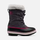 Sorel Children's Yoot Pac Nylon Snow Boots - Mountain Kids Outfitters - Pulse/Black Color - White Background side view