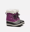 Sorel Children's Yoot Pac Nylon Snow Boots - Mountain Kids Outfitters - Wild Iris/Dark Plum Color - White Background