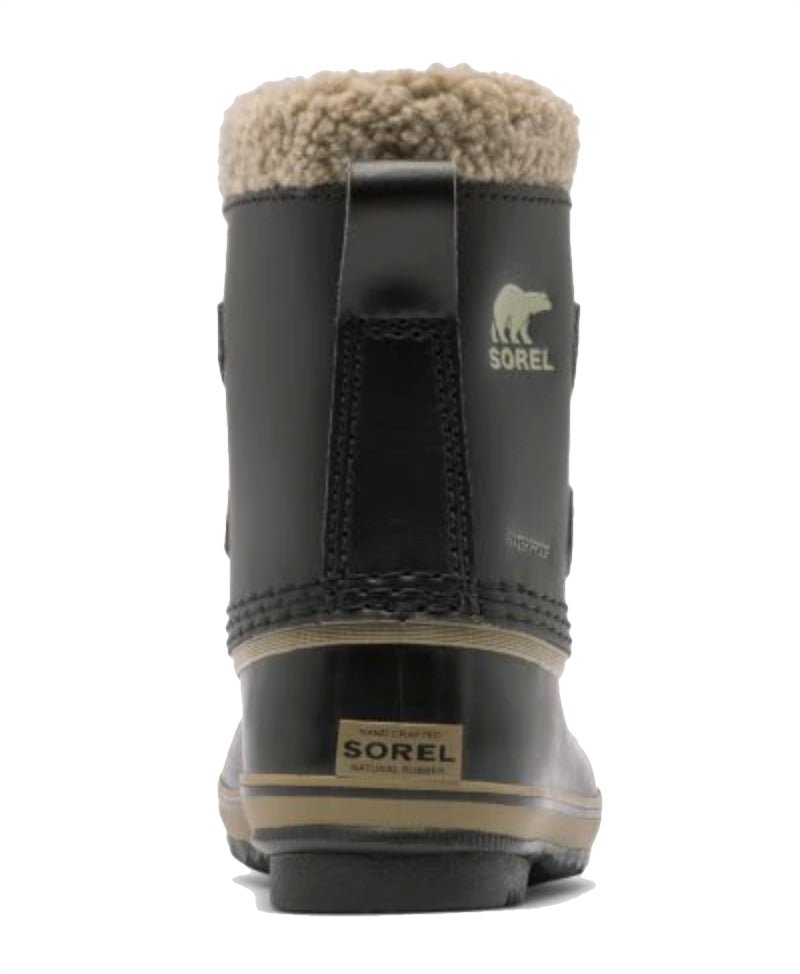 Sorel Children's Yoot Pac TP Snow Boots - Mountain Kids Outfitters - Black Color - White Background back view