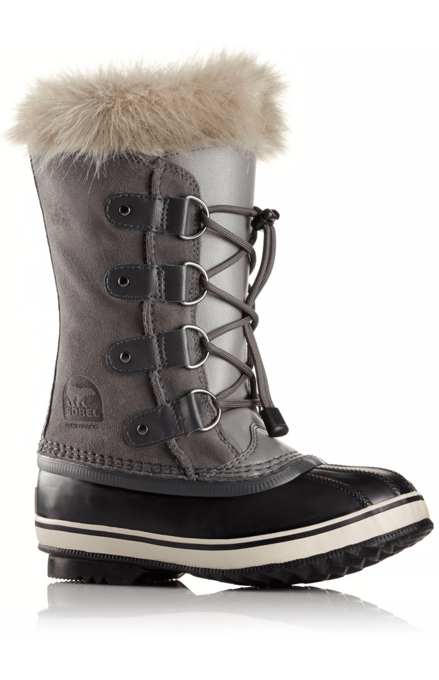 Sorel Youth Joan of Arctic Winter Boots - Mountain Kids Outfitters - Quarry Color - White Background