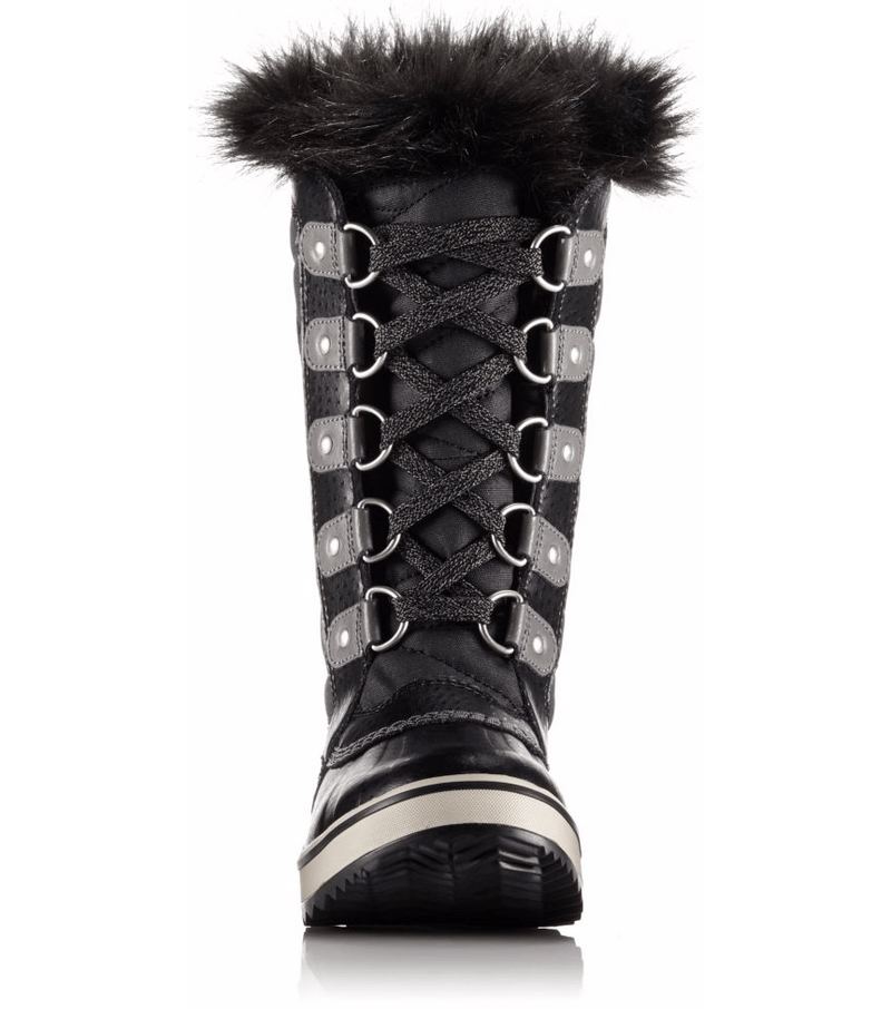 Sorel Youth Tofino II Snow Boots - Mountain Kids Outfitters - Black/Quarry Color - White Background front view
