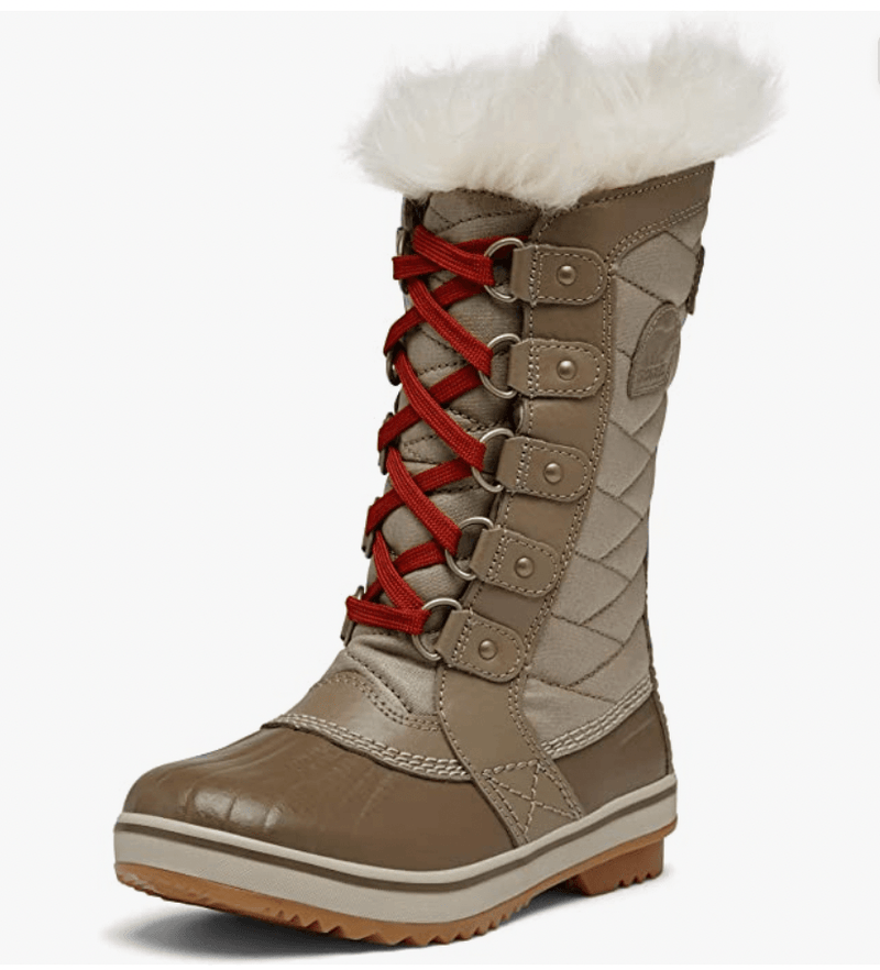 Sorel Youth Tofino II Snow Boots - Mountain Kids Outfitters - Brown Color - White Background