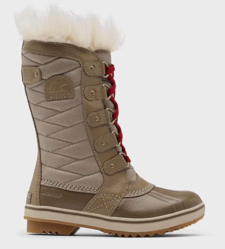 Sorel Youth Tofino II Snow Boots - Mountain Kids Outfitters - Brown Color - White Background side view