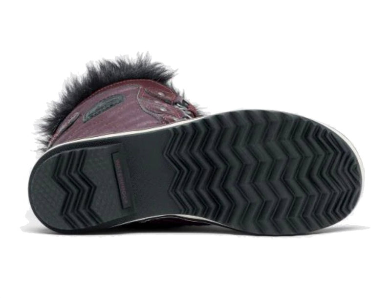 Sorel Youth Tofino II Snow Boots - Mountain Kids Outfitters - Epic Plum Color - White Background sole area