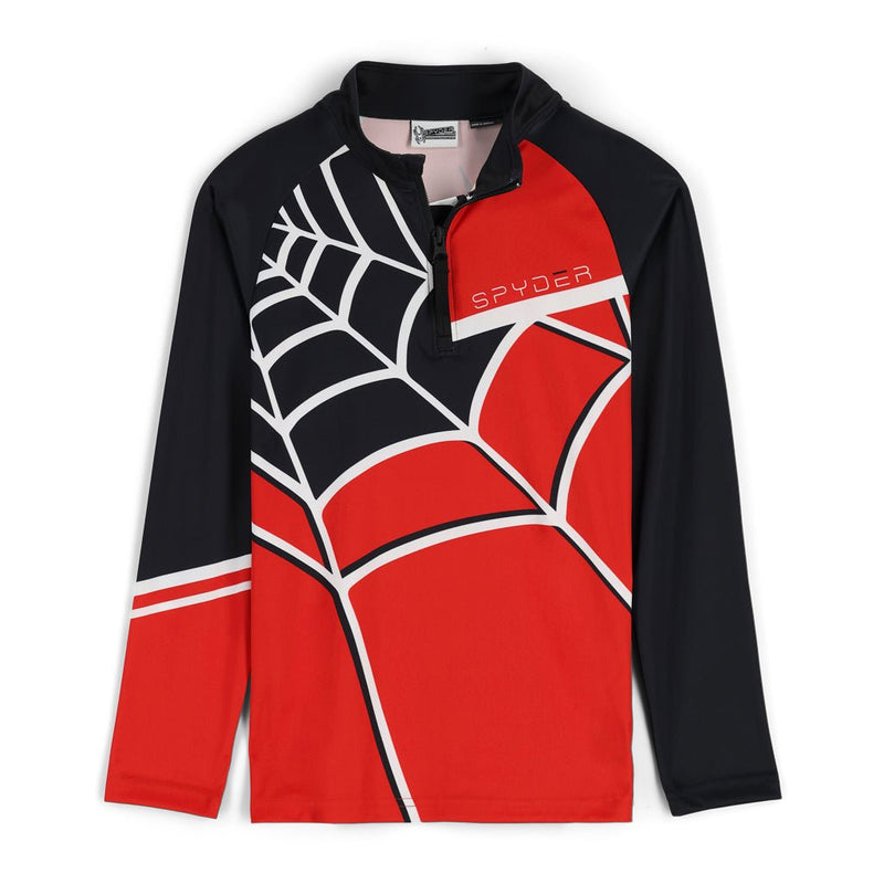 Spyder Boys' Web Zip T-Neck - Mountain Kids Outfitters