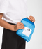 Pouch detail on The North Face Kids Antora Rain Pants in Sonic Blue.