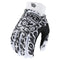 Troy Lee Youth Air Gloves Limited Edition - Mountain Kids Outfitters: Skull Demon White/Black, Top View