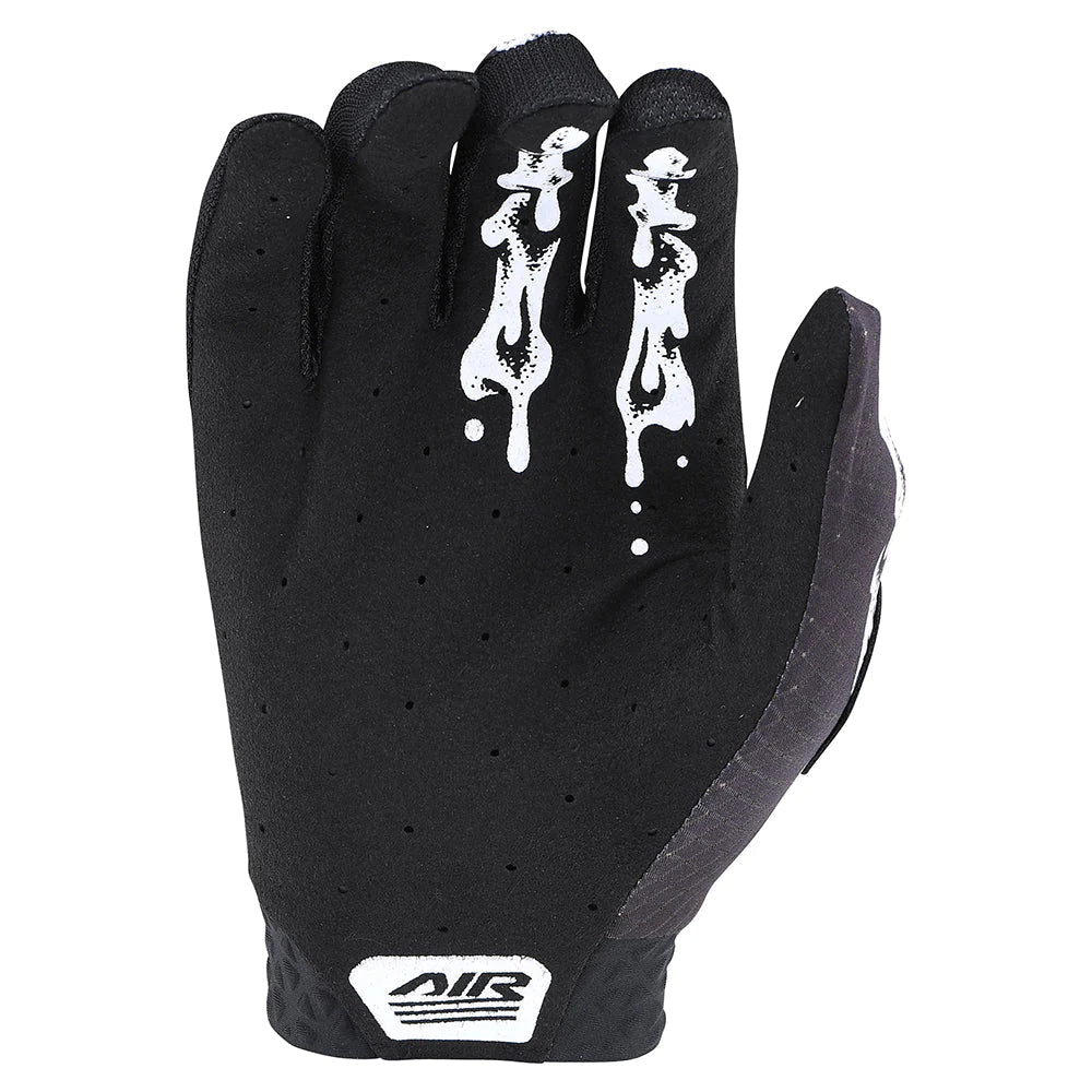 Troy Lee Youth Air Gloves Limited Edition - Mountain Kids Outfitters: Slime Hands Black/White, Palm