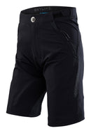 Troy Lee Youth Skyline Short Shell 2023 - Mountain Kids Outfitters: Mono Black, Front View