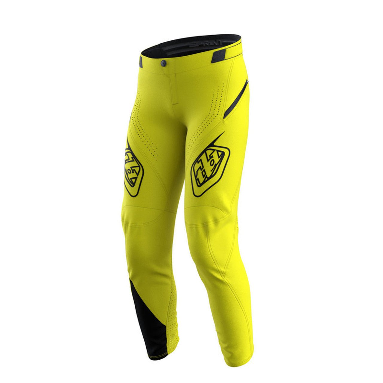 Troy Lee Youth Sprint Pants 2023 - Mountain Kids Outfitters: Mono Flo Yellow, Front View