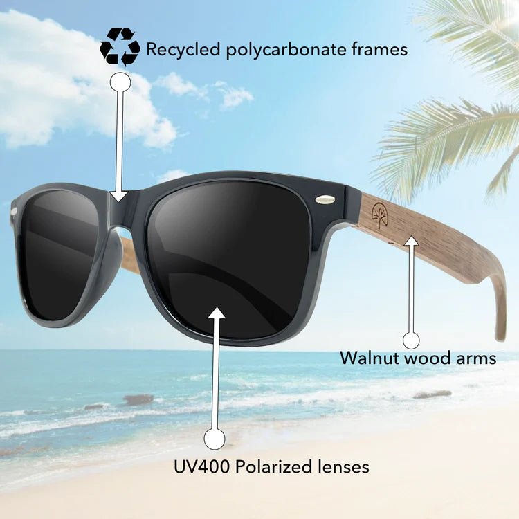 Wildwood Original 50/50 Polarized Sunglasses with Bamboo Arms - Mountain Kids Canada