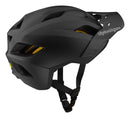 Troy Lee Youth Flowline Helmet Orbit 2023 - Mountain Kids Outfitters: Black, Side View